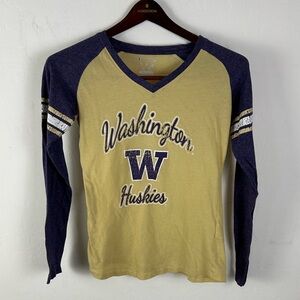 University of Washington Long Sleeve Shirt Small Purple & Gold